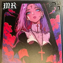 Goddess Story Gold METAL Card - Maiden Party - Serial Number #/100! Anime Girl - Image 3