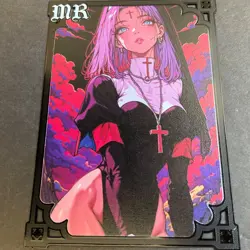 Goddess Story Gold METAL Card - Maiden Party - Serial Number #/100! Anime Girl - Image 4