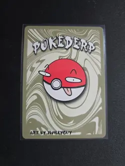 Pokederp Shadowbud 24/25 - Gengar Pokemon Derpy Fan Art Card - Image 2