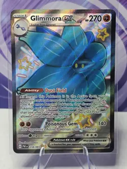 Glimmora ex 218/091 Full Art Paldean Fates Pokemon Card - Image 1