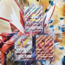 Guzzlord + Kartana + Buzzwole GX - Full Arts - Japanese Pokemon Cards - Lot #488 - Image 1