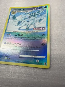 Glaceon 20/100 Majestic Dawn Platinum Stamped Reverse Holo 2008 Pokemon Card NM - Image 3