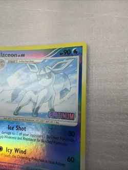 Glaceon 20/100 Majestic Dawn Platinum Stamped Reverse Holo 2008 Pokemon Card NM - Image 4