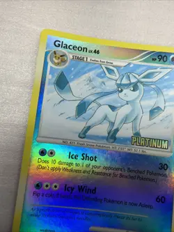 Glaceon 20/100 Majestic Dawn Platinum Stamped Reverse Holo 2008 Pokemon Card NM - Image 5