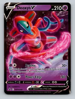 SWSH: Sword & Shield Promo Cards SWSH266 Deoxys V - LP - Image 1