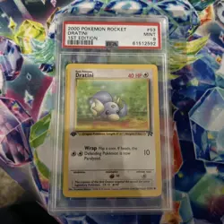 PSA 9 Dratini 1st edition Team Rocket Pokemon Card #53 - Image 1