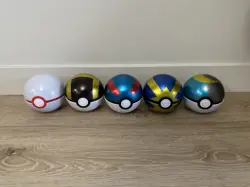 Pokemon TCG PokeBall Tin Various Balls EMPTY No cards Lot Of 5 - Image 1