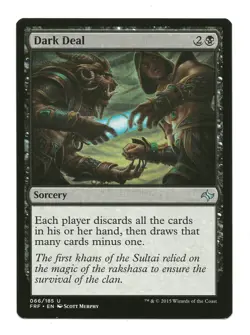 Dark Deal MTG Sorcery Card Fate Reforged 1x LP Magic the Gathering - Image 1