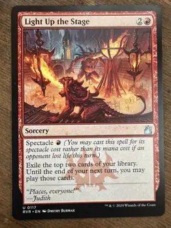MTG Light Up the Stage Mint Ravnica Remastered Magic The Gathering - Image 1