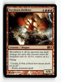 MTG | Furyborn Hellkite | M12 | Foil | Moderately Played | English - Image 1
