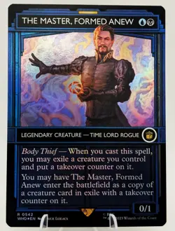 The Master, Formed Anew | TARDIS Showcase Foil | MTG Doctor Who | EDH Commander - Image 1