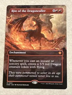 Rite of the Dragoncaller (Borderless) Foundations Regular - Image 1