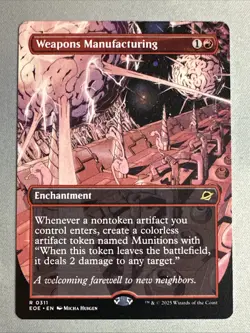 MTG / Weapons Manufacturing / EOE / #311 / Regular (Borderless) / Rare / NM - Image 1