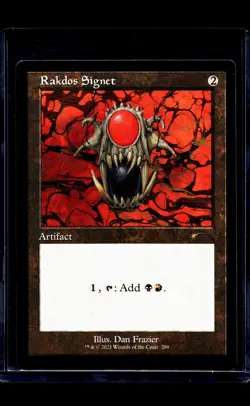 2021 MTG Magic The Gathering SLD Secret Lair Drop Retro Frame #289 Rakdos Signet - Image 1
