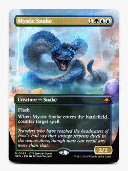 Mystic Snake (Borderless) - [Outlaws of Thunder Junction Special Guests] MTG SPG - Image 1