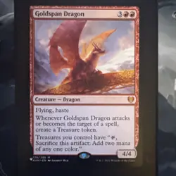 Goldspan Dragon - Kaldheim - Mythic Rare - Legendary Dragon - MTG - Image 1