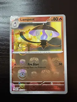 Lampent 017/086 SV: White Flare Master Ball Pattern Holo Pokemon TCG - Image 1