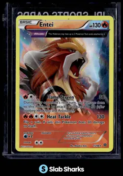 2015 POKEMON XY ANCIENT ORIGINS #15/98 ENTEI HOLO - Image 1