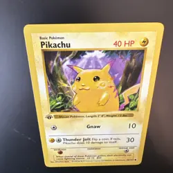 Pokemon Shadowless 1st Edition Base Set Pikachu Yellow Cheeks WOTC MINT NM - Image 5