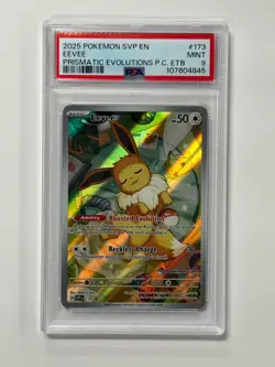 Eevee PSA 9 Pokemon Center ETB Promo #173 Stamped - Image 1