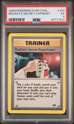 2000 POKEMON GYM CHALLENGE #120 ROCKET'S SECRET EXPERIMENT PSA 5 - Image 1