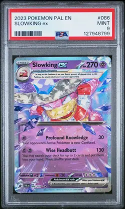 Pokemon PAL EN-Paldea Evolved #086 SLOWKING ex PSA 9 - Image 1