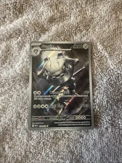 2025 Pokemon Mega Evolution Illustration Rare Full Art Holo Steelix 150/132 - Image 1