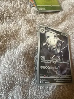 2025 Pokemon Mega Evolution Illustration Rare Full Art Holo Steelix 150/132 - Image 4
