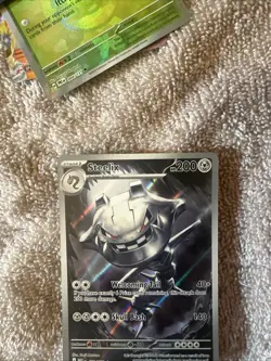 2025 Pokemon Mega Evolution Illustration Rare Full Art Holo Steelix 150/132 - Image 5