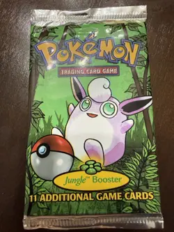 Factory Sealed 1999 Pokemon Wigglytuff Art Jungle Set Booster Pack - Image 1