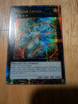 Evolzar Laggia 1st Edition Quarter Century Secret Rare RA04-EN160 Yu-Gi-Oh! - Image 1