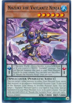 Yugioh - Nazuki the Vaylantz Ninja (Rare) (1st Edition) - TAMA-EN003 P - Image 1