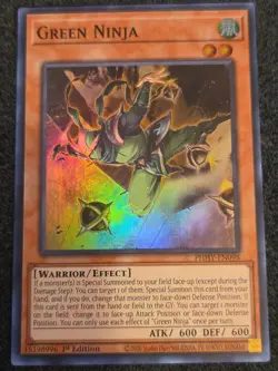 Green Ninja PHHY-EN098 1st Edition Super Rare Photon Hypernova Yu-Gi-Oh! TCG - Image 1
