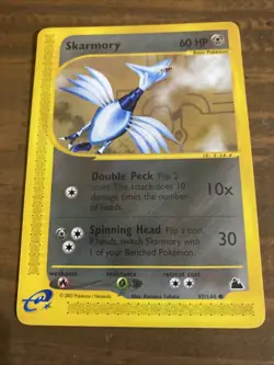 Skarmory 97/144 NM Skyridge e-series 2003 vintage Near Mint Pokemon Card ereader - Image 3