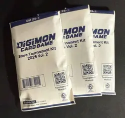 Digimon Card Game Store Tournament Kit 2025 Vol 2 Lot of THREE English Sealed - Image 1