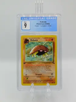 CGC 9 Mint Kabuto 50/62 1st Edition Non Holo Pokemon Card - Fossil Set 1999 - Image 1