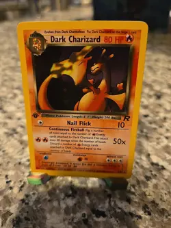 Pokemon TCG Dark Charizard 1st Edition Holo Rare Card Retro WOTC - Image 5