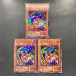 NM 3 card Dark Magician Girl P4-01 Ultra Rare YuGiOh 750 - Image 1