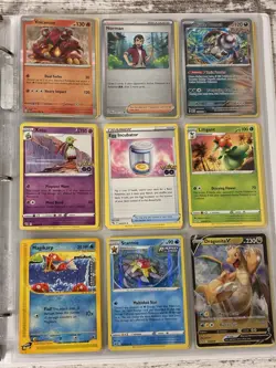 Pokemon Card Collection Binder Lot 5 Pages Holo Modern LP/NM Vintage HP/MP - Image 4