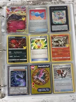 Pokemon Card Collection Binder Lot 5 Pages Holo Modern LP/NM Vintage HP/MP - Image 1