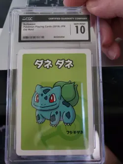 Bulbasaur - Pokemon Playing Cards (2019) - Old Maid - CGC 10 Gem Mint - Image 1