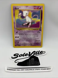 MEW #8 2000’s Pokemon League BLACK STAR PROMO Non Holo Vintage Card - Image 1