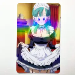 Dragon Ball Bulma Sexy Doujin Waifu Girl Lewd Anime Art Goddess Card - Image 1