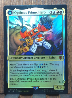 MTG🎇 Optimus Prime, Hero (FOIL) Universes Beyond: Transformers😘 NEAR MINT !! - Image 1