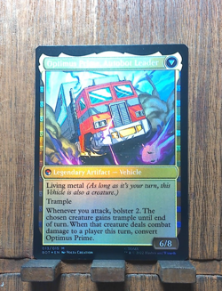 MTG🎇 Optimus Prime, Hero (FOIL) Universes Beyond: Transformers😘 NEAR MINT !! - Image 4