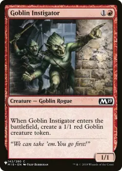 Goblin Instigator - The List Light Play, English Magic the Gathering MTG The Lis - Image 1