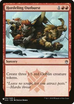 Hordeling Outburst - The List Light Play, English Magic the Gathering MTG The Li - Image 1
