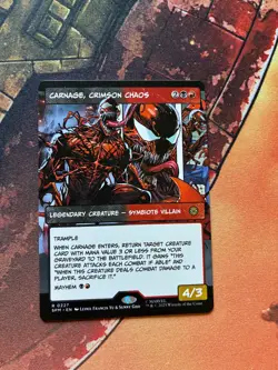 Carnage, Crimson Chaos Borderless Marvel's Spider-Man (SPM) MTG - Image 1