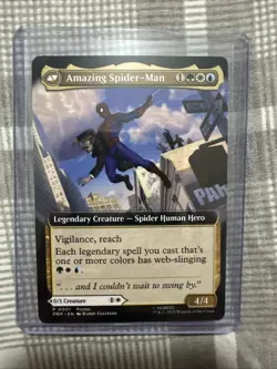 NYCC 2025 MTG Peter Parker / Amazing SPIDER-MAN PROMO Card Magic Gathering - Image 1