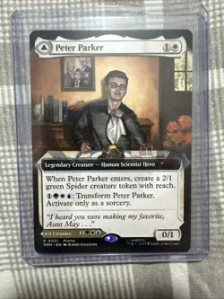 NYCC 2025 MTG Peter Parker / Amazing SPIDER-MAN PROMO Card Magic Gathering - Image 2